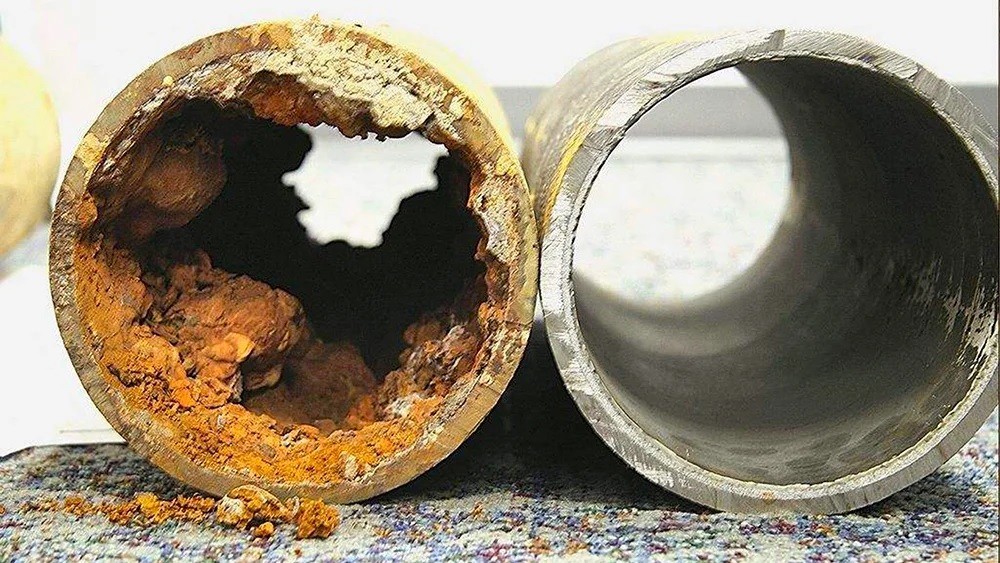 Железо в трубах