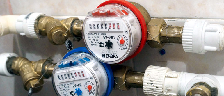 Обратный клапан для счетчика воды